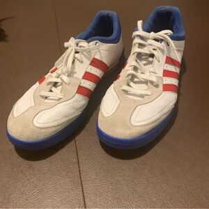 adidas White and Red Athletic Shoes